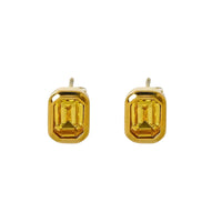 18K Baguette Studs