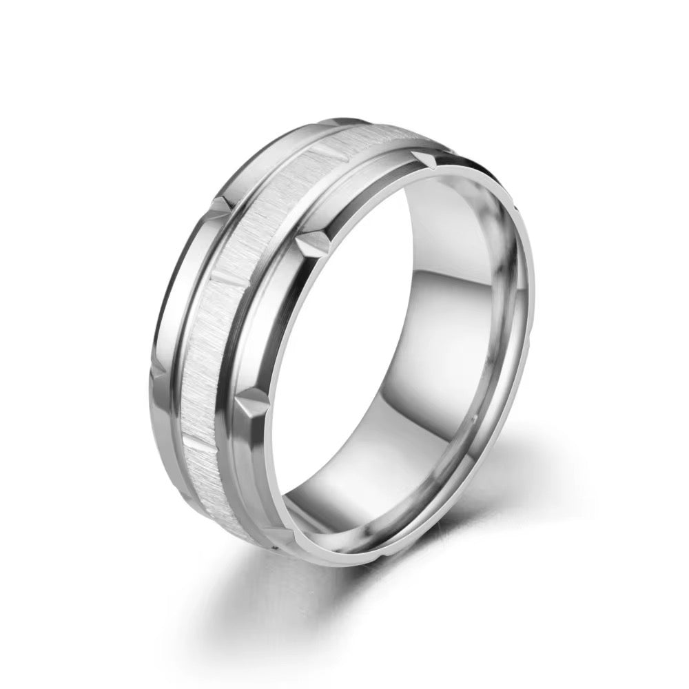 Silver Apex Band Ring