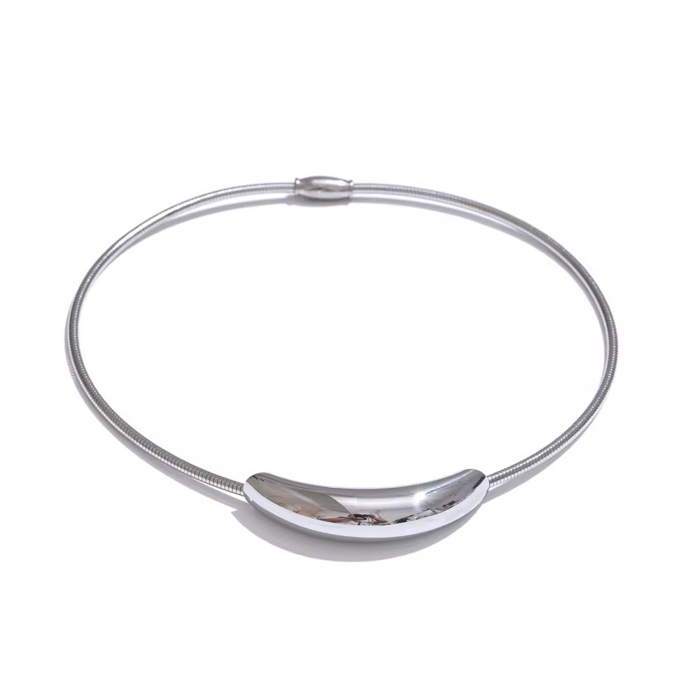 Silver Collar Necklace