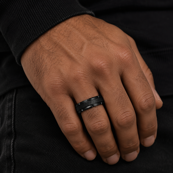 Apex Band Ring Black