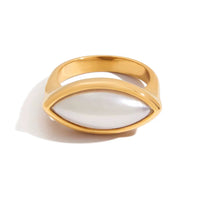 18K Marquise Shape Resin Ring