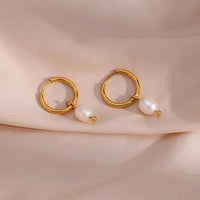 18K Classic Pearl Drop Earrings