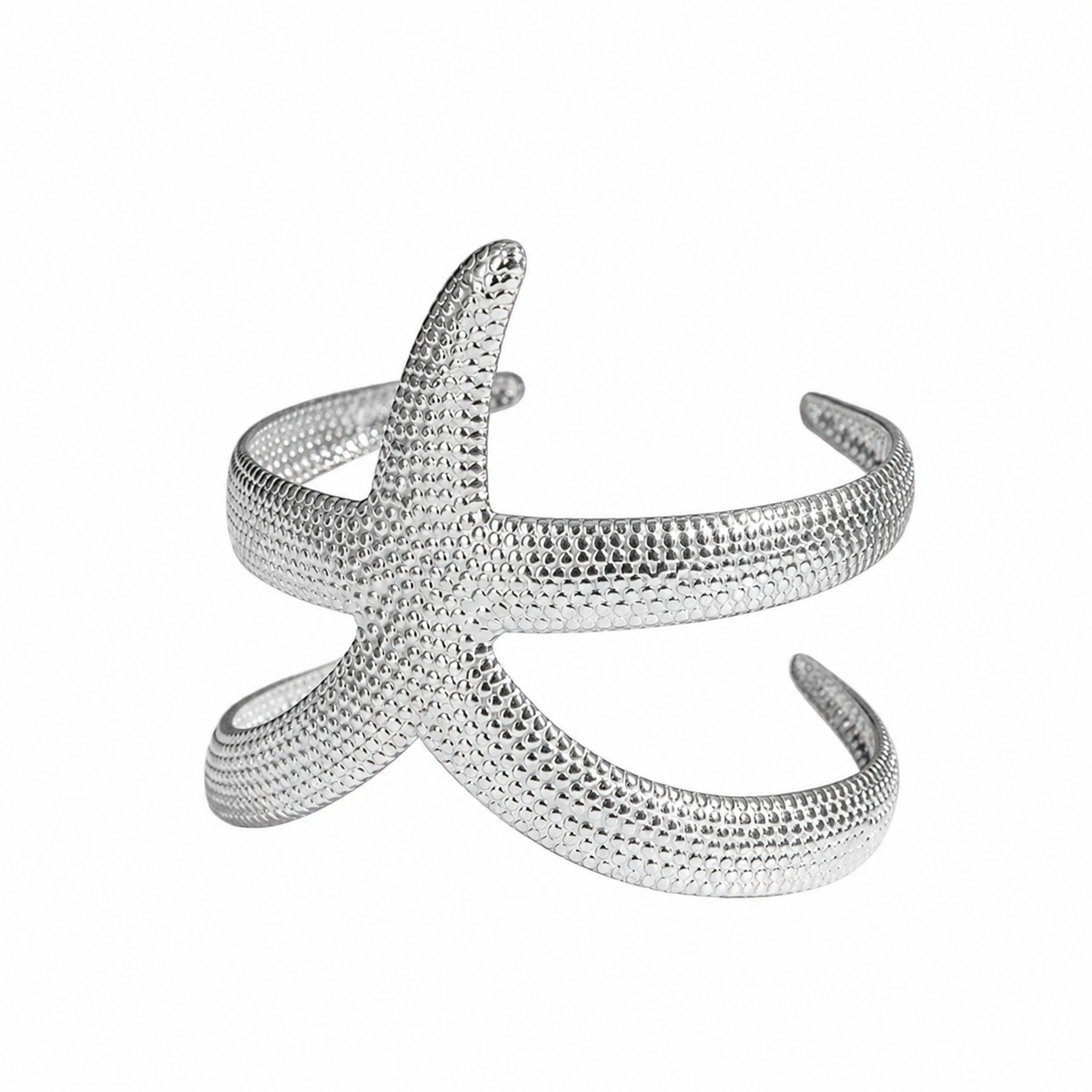 Silver Sea Star Bangle