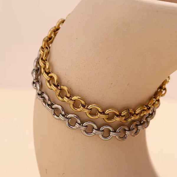 18K Round Chain Bracelet