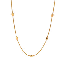 18K Dainty Capsule Dots Necklace