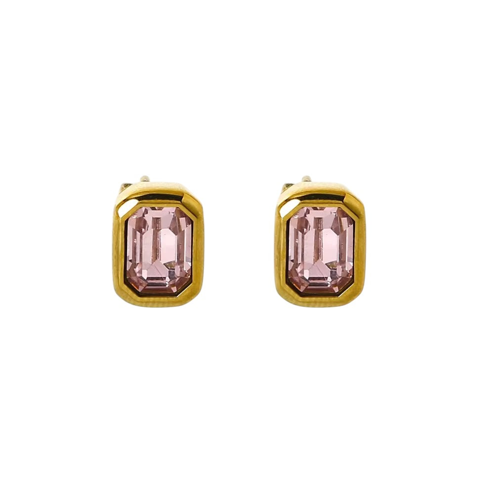 18K Baguette Studs