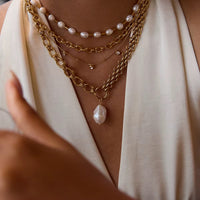 18K Statement Baroque Necklace