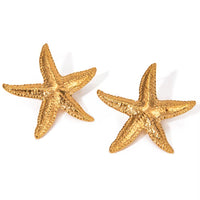 18K Starfish Statement Earrings
