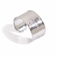 Silver Oversized Wide Bangle