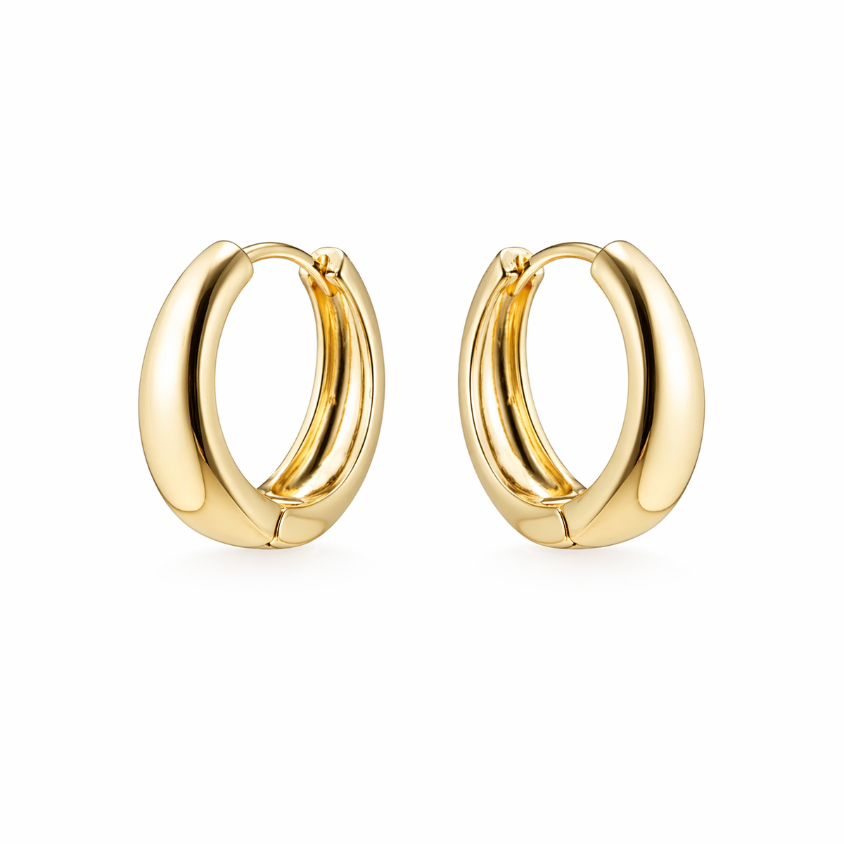 14K Classic Round 20mm Mini Hoops