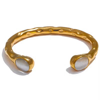 18K Cat Eye Bangles