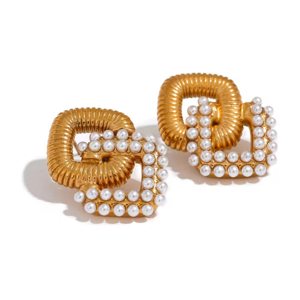 18K Aurelia Links Statement Earrings
