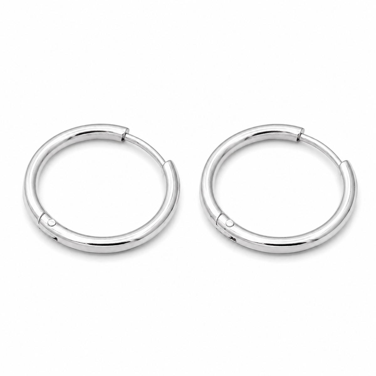 Silver Classic Huggies 12mm