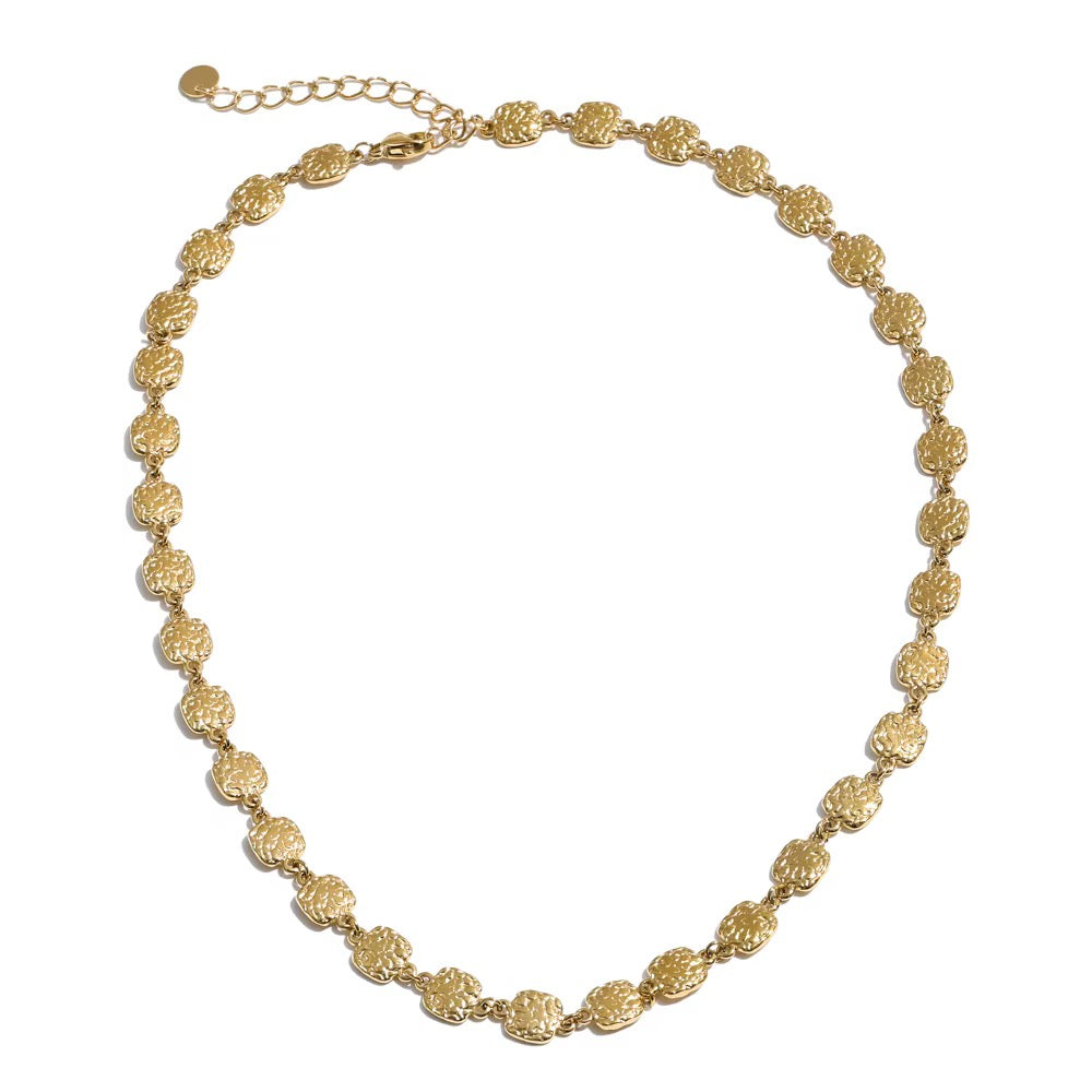 18K Textured Links Necklace