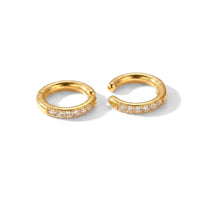18K Half CZ Ear Cuffs