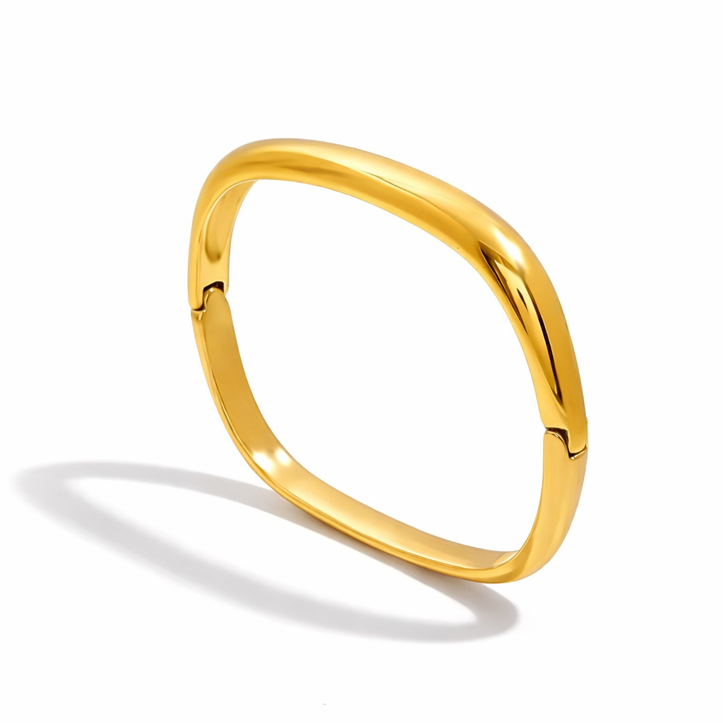 18K Square Bangle