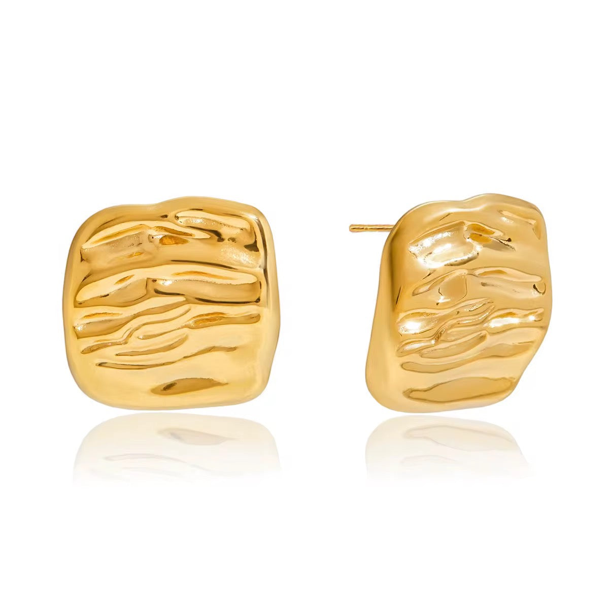 18K Lana Square Studs