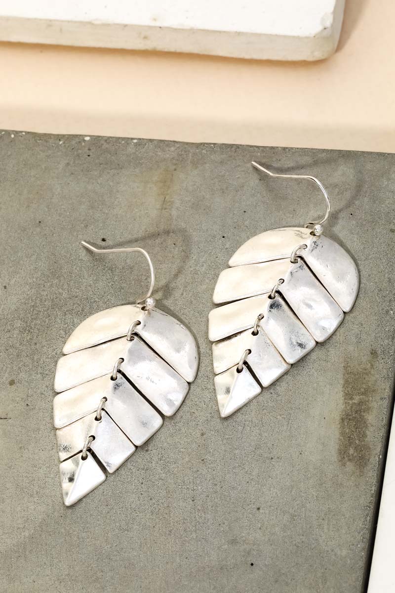 Shop our Silver Leaf Drop earrings at miaava.com!