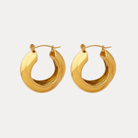 Vintage Twist Hoops in 18K Gold-Plating