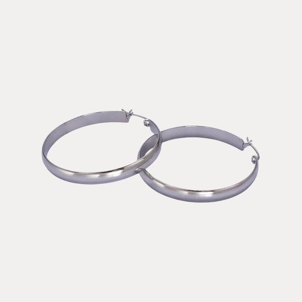 Thin Latch Hoops in 18K Gold-Filled or Silver