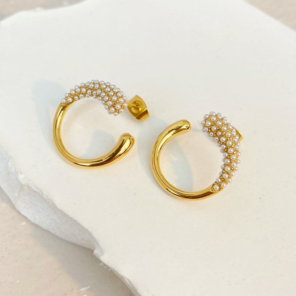 Gold Infinity 360 Earrings