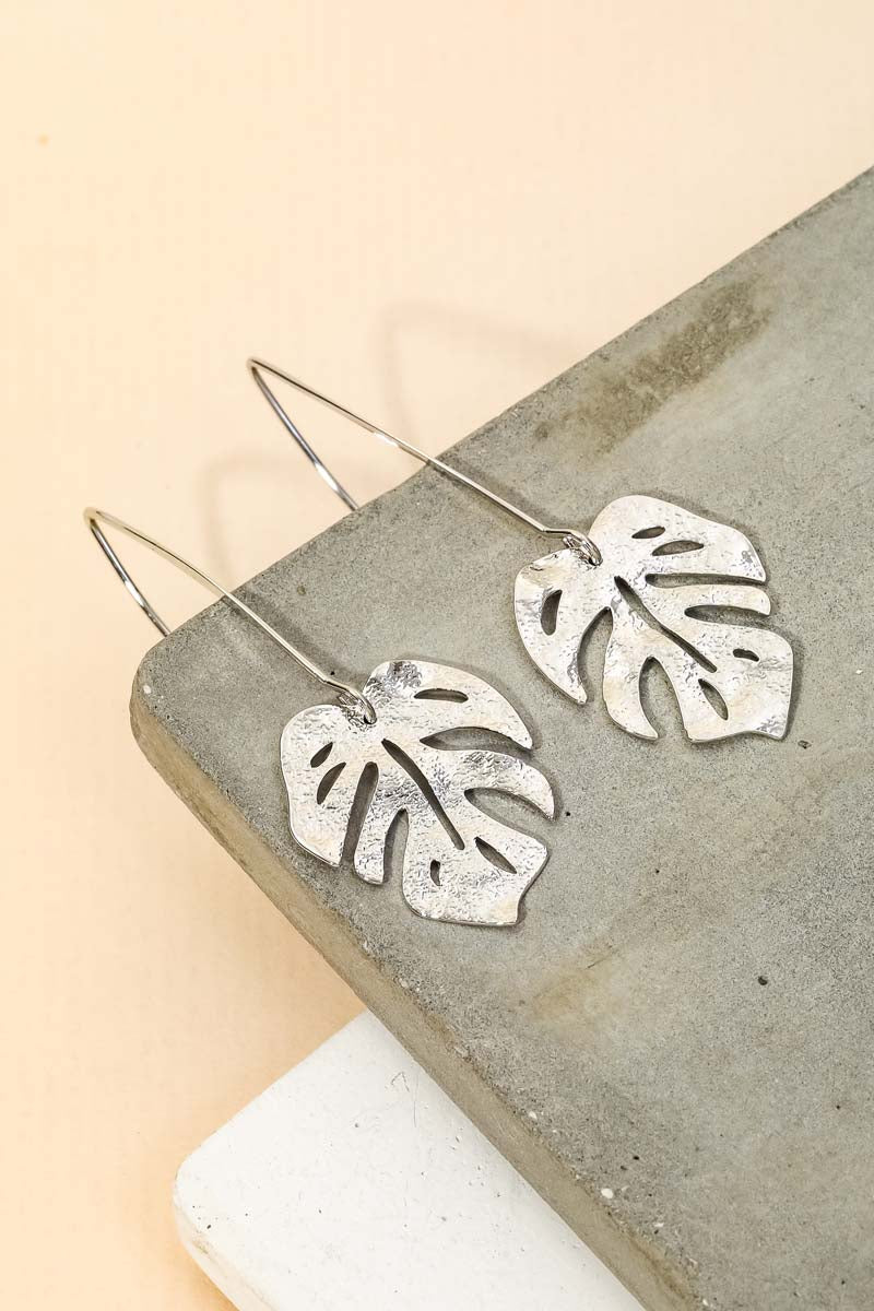 Shop our Lana Silver Monstera earrings at miaava.com!