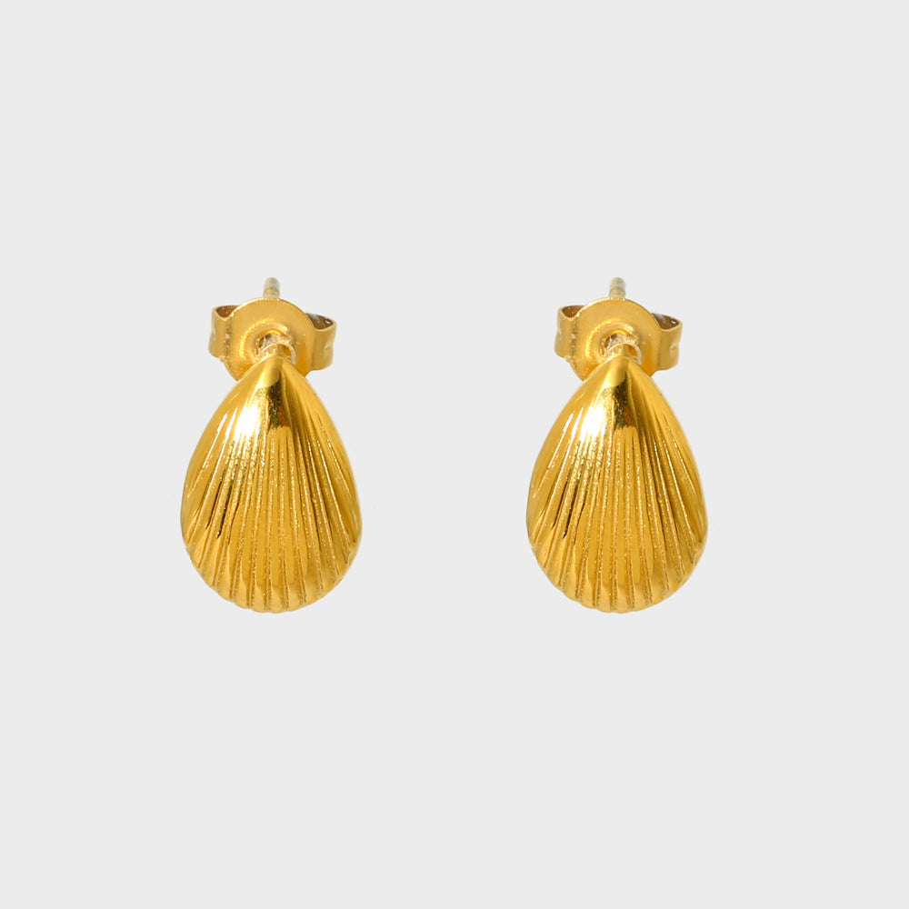 18K Mini Shell-shaped Earrings