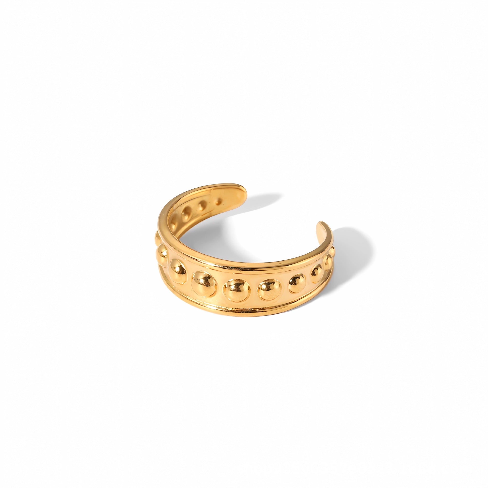 18K Open Dotted Rings – Mia Ava