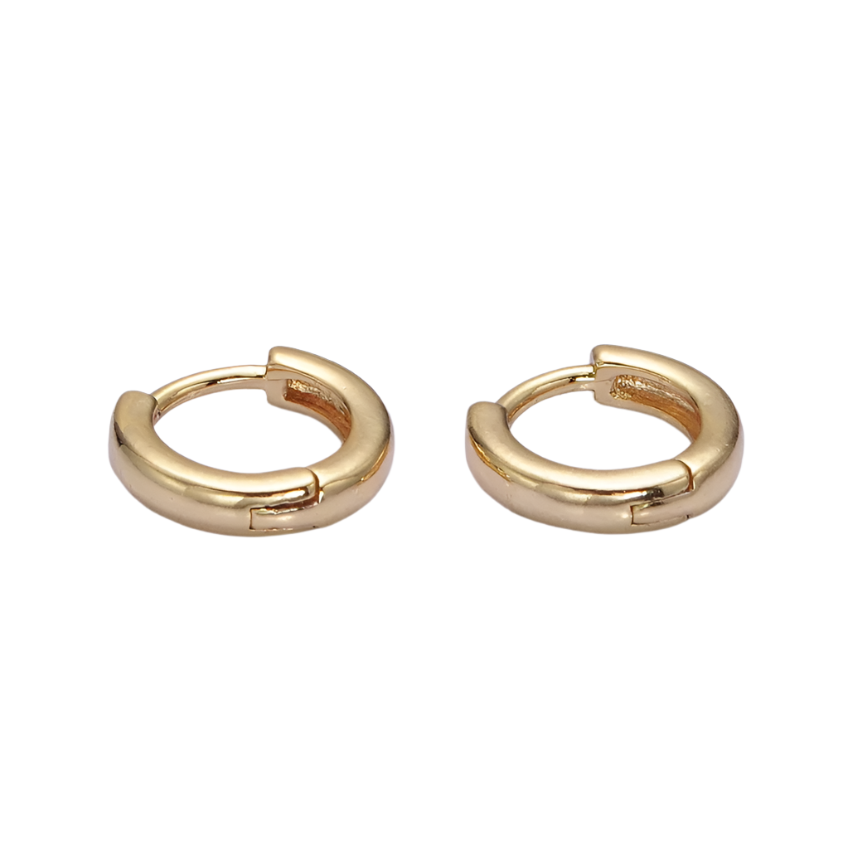 14K Gold Filled 10mm Minimalist Cartilage Huggie Earrings