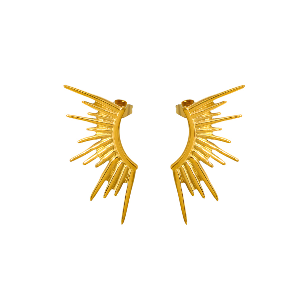 18K Sunlight Statement Earrings