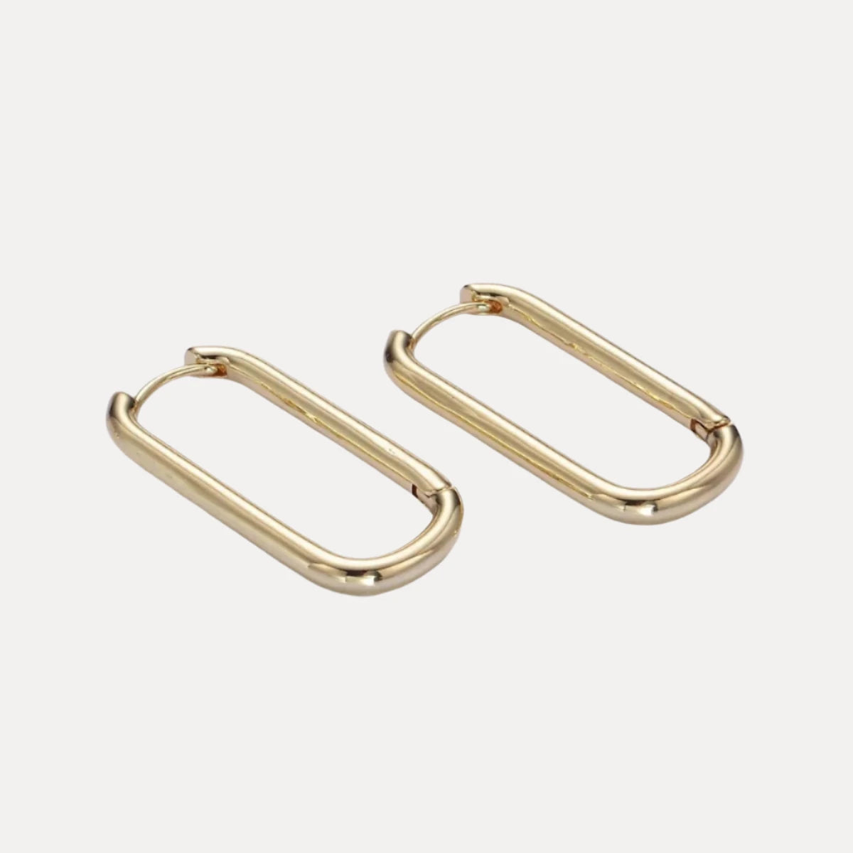 Oblong Hoops in 14K Gold-Filled