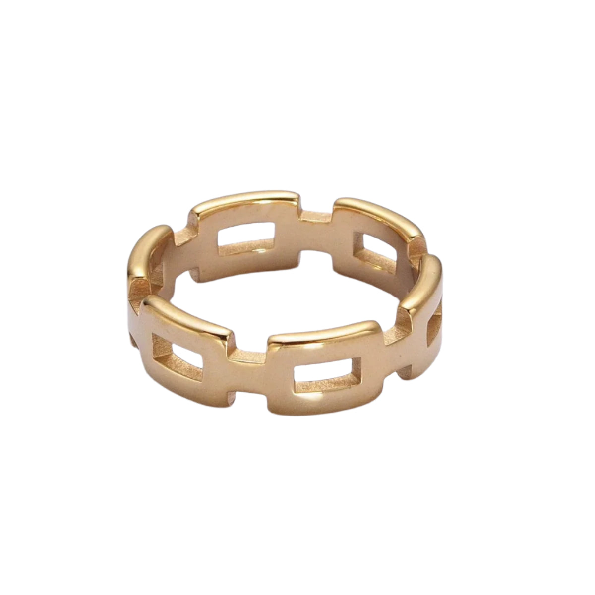 18K Cable Chain Ring