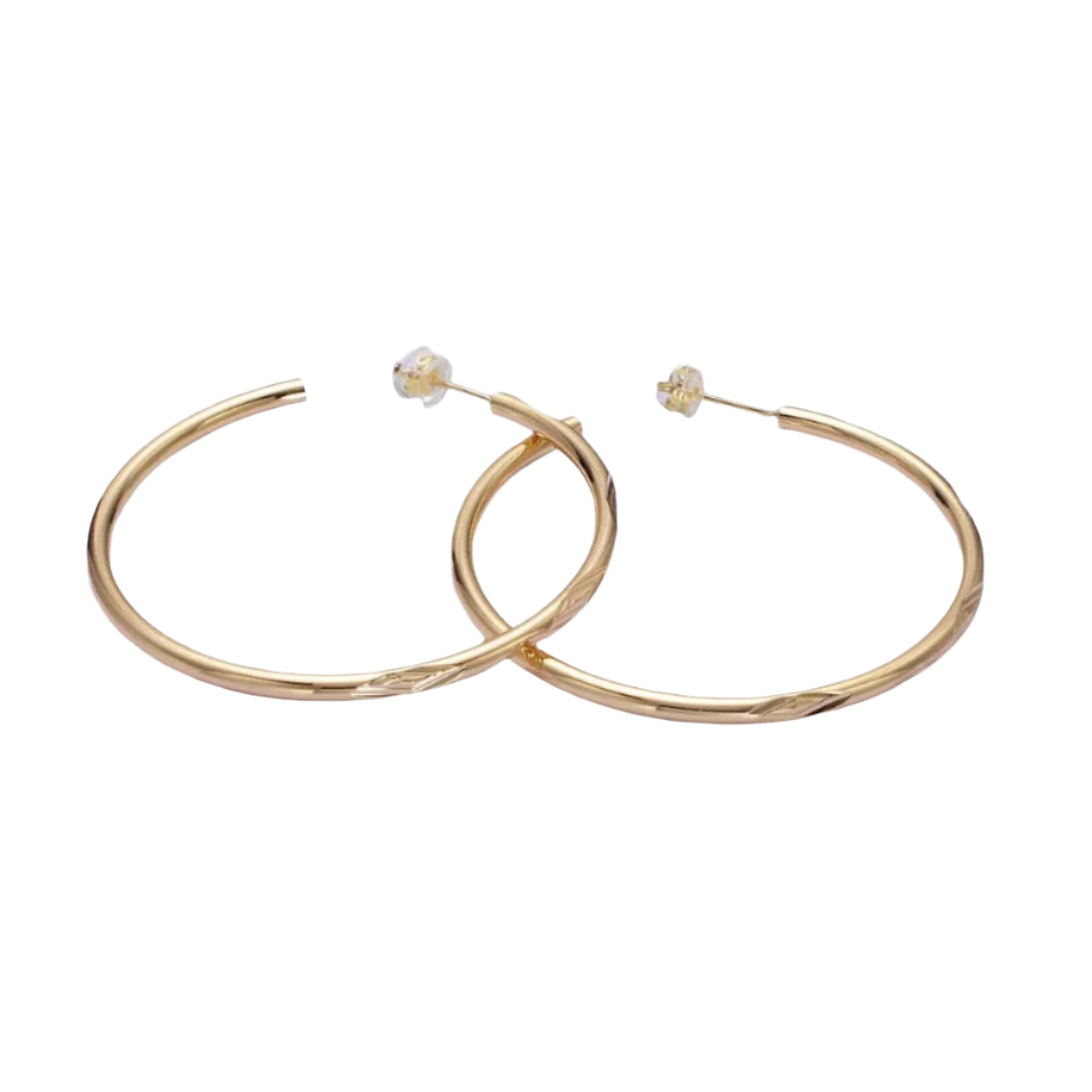 16K Gold Filled Rhombus Hoops