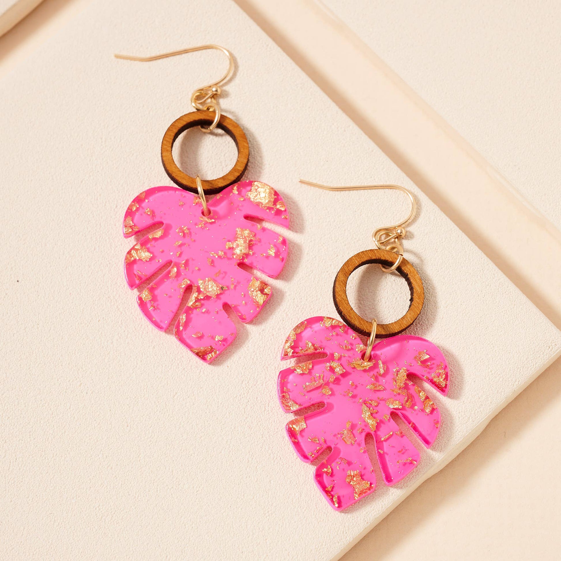Shop our monstera earrings at miaava.com!